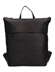 Kožený batoh Greenwood Citte - černá