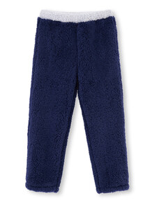 Dagi Navy Blue Sherpa Unisex Tracksuit Bottom