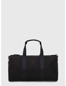 Bavlněná taška Gant černá barva