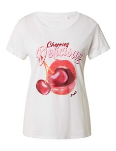 GUESS Tričko 'DELICIOUS' oranžový melír / růžová / merlot / bílá