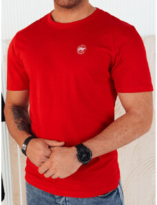 Pánské červené tričko s potiskem Dstreet
