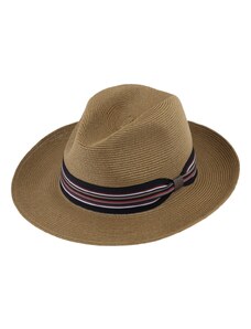 Letní Fedora klobouk - Fiebig Cognac