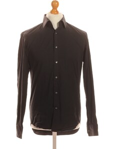 Pánská Košile Jednobarevná Černá Hugo Boss Vel. 40