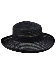Mayser Dámský černý klobouk Isabella - tvarovatelná krempa