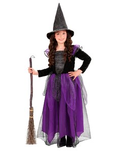 Dětský fialový kostým čarodějnice