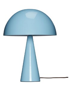 Světle modrá kovová stolní lampa Hübsch Mush 33 cm