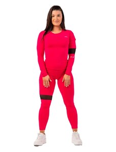 Nebbia Legíny Sporty s vysokým pasem a kapsou na boku 404 pink XS