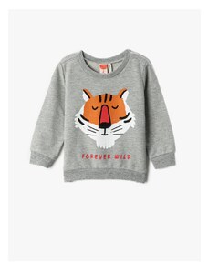Koton Baby Boy Tiger Printed Sweatshirt