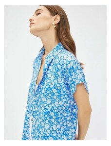 Koton Floral Shirt Short Sleeve Ecovero Viscose