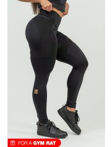 NEBBIA Women's sports leggings with INTENSE Mesh Gold/gold mesh