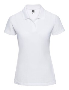 White Polycotton Polo Russell Women's T-Shirt