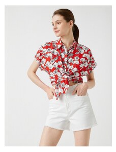 Koton Floral Shirt Short Sleeve