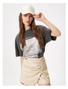 Koton Oversized T-Shirt with a slogan Printed Washable Crew Collar Short Sleeved.