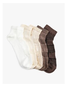 Koton 5-Piece Booties Socks Set Multicolor Textured