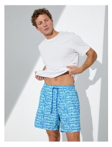 Koton Marine Shorts with text print, a drawstring waist with pocket.