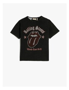 Koton The Rolling Stones T-Shirt Licensed Short Sleeve Crew Neck Cotton.