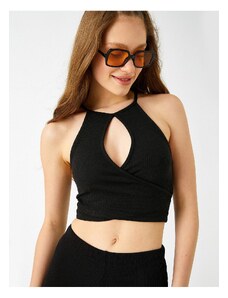 Koton Bustier Halter Neck Window Detailed