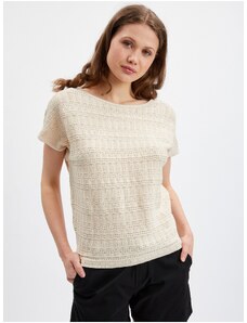 Orsay Béžové dámské béžové svetrové tričko - Dámské