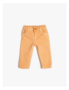 Koton Trousers Pocket Cotton Elastic Waist