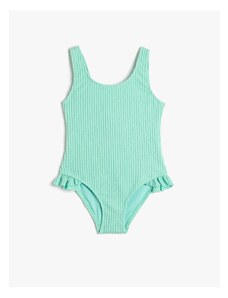 Koton Ruffle Detailed Textured Swimsuit