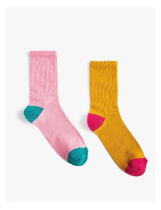 Koton Set of 2 Socks, Color Block