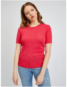 Orsay Tmavě růžové dámské svetrové tričko - Dámské