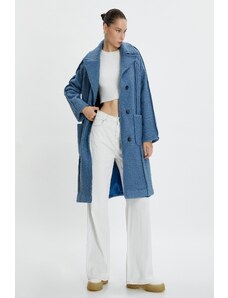Koton modrý dámský kabát