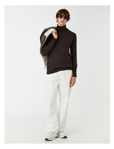 Koton Textured Sweater Turtleneck