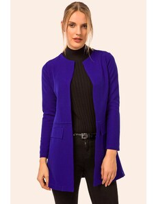 armonika Women's Saxtail Long Jacket with a Stitched Waist