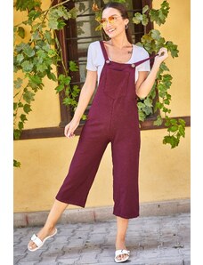 armonika Women's Light Burgundy Gardener Jumpsuit