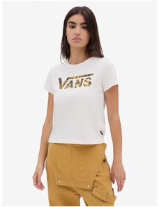 Bílé dámské tričko VANS Warped Floral - Dámské