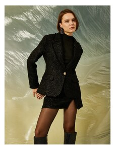 Koton Shimmering Tweed Jacket