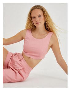 Koton Linen Crop Singlet