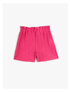 Koton Shorts with Pleated Elastic Waist. Comfortable fit.