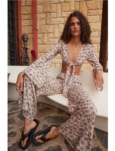 VATKALI Floral Patterned Blouse and Pants Set