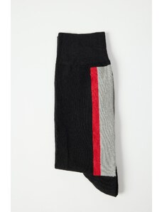 ALTINYILDIZ CLASSICS Men's Black-gray Patterned Cleat Socks