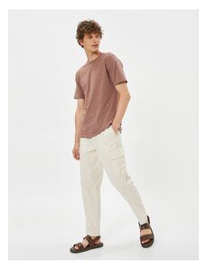 Koton Cargo Trousers Tied Waist Pocket Detail Cotton