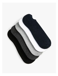 Koton Basic Set of 5 Invisible Socks, Multicolored