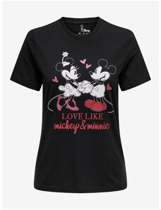 Černé dámské tričko ONLY Mickey - Dámské
