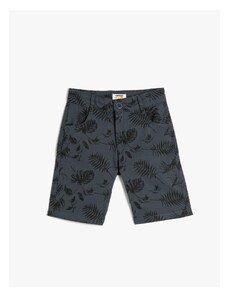 Koton Chino Shorts Floral Patterned Cotton with Pocket