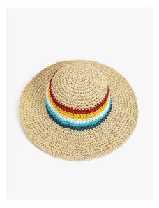 Koton Straw Hat Multicolored Striped