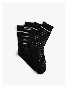 Koton Set of 4 Socks with Geometric Pattern
