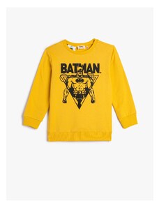 Koton Batman Sweatshirt Licensed Raised Cotton