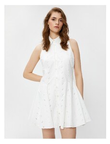 Koton Sleeveless Mini Shirt Dress