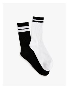 Koton Set of 2 Socks with Multicolored Stripes.
