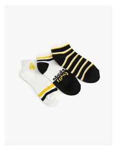 Koton 3-Piece Booties Socks Set Patterned Cotton