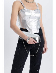 DEFACTO Heart Collar Sleeveless Blouse