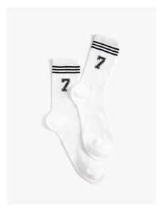 Koton College Socks with Letters Embroidered