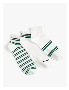 Koton Striped 3-Pack Booties Socks Set