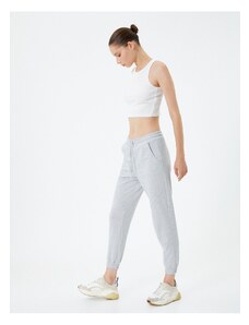 Koton Basic Jogger tepláky s kravatou v pase